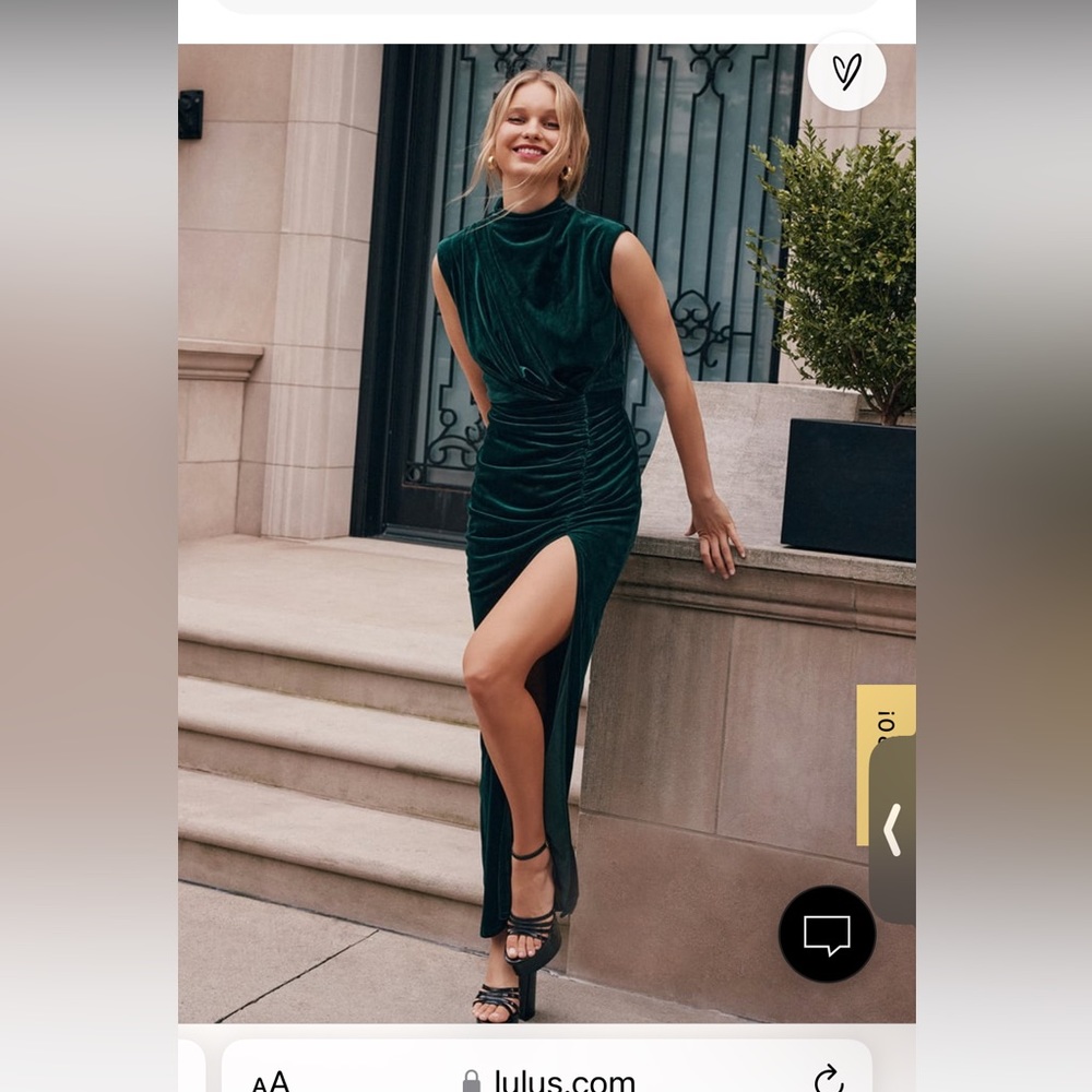 Lulus formal velvet dress